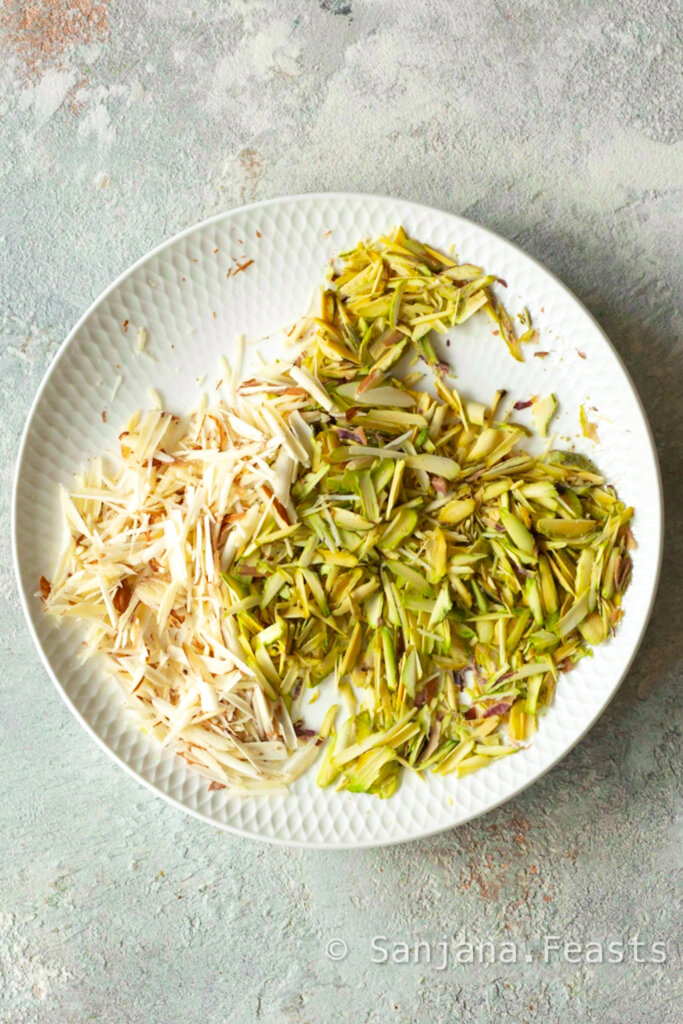 almond and pistachios dry fruit shrikhand