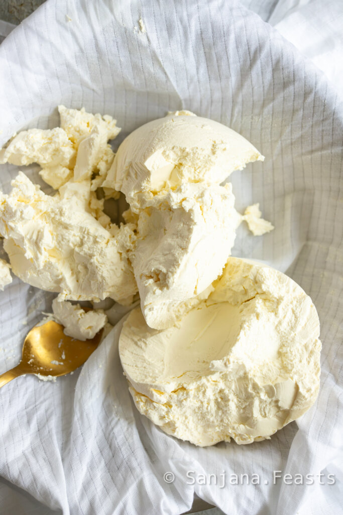 hung yoghurt for shrikhand