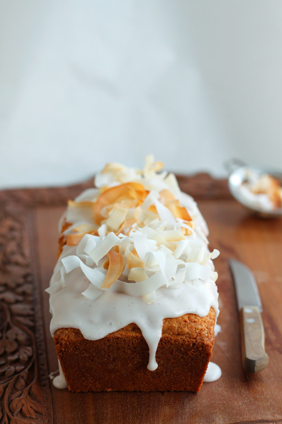 Eggless Coconut Drizzle Cake