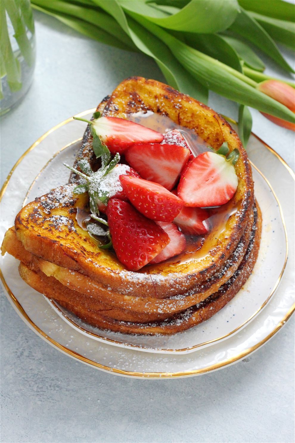 Vegan Cardamom and Saffron French Toast