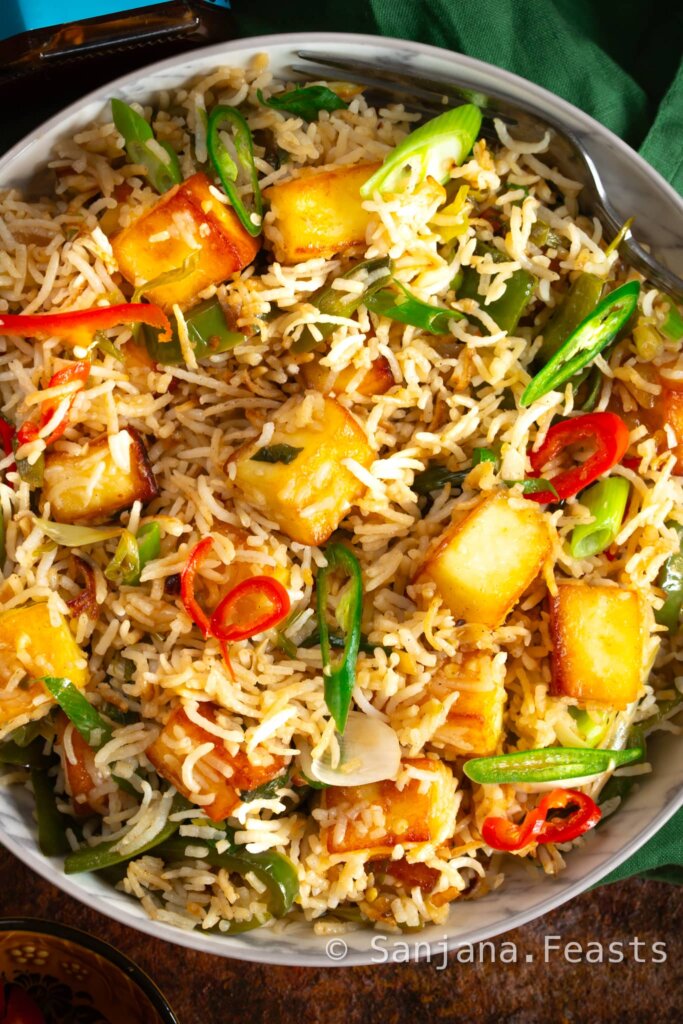 Chilli Paneer Fried Rice