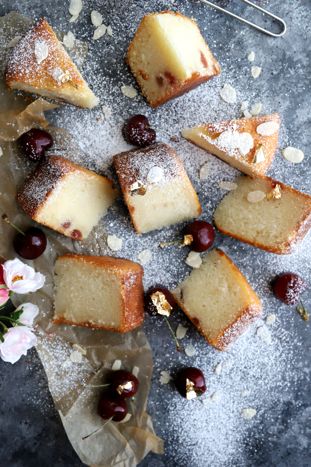 Vegan Cherry Bakewell Cake