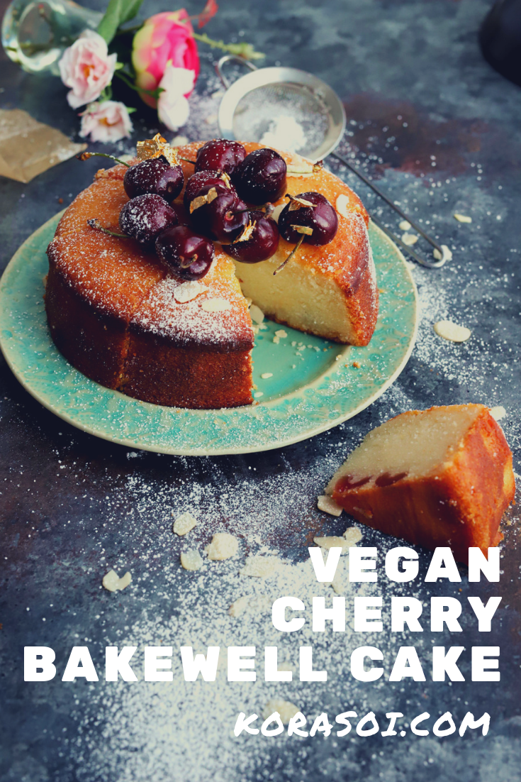 Vegan Cherry Bakewell Cake