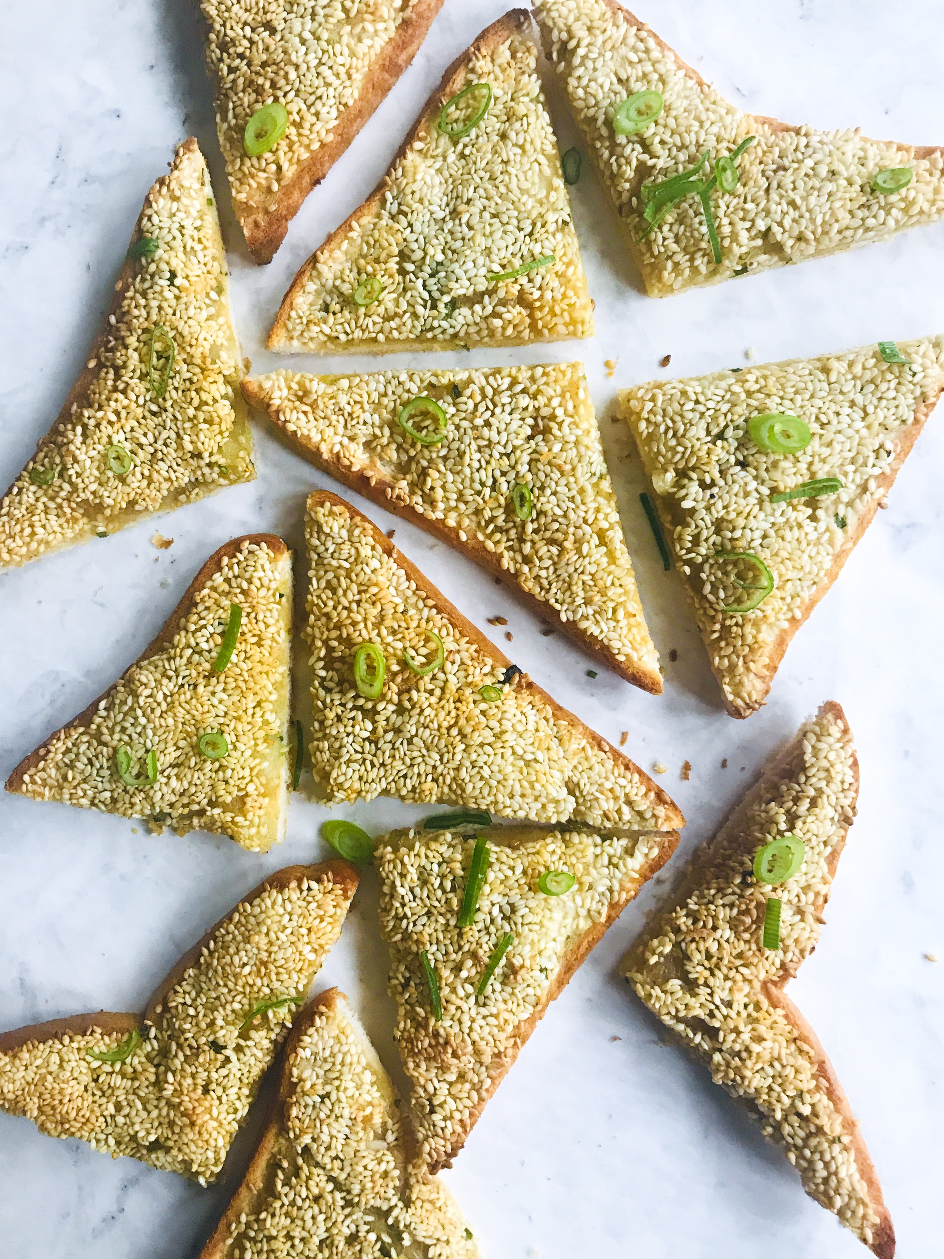 Air Fryer Sesame Mogo Toast