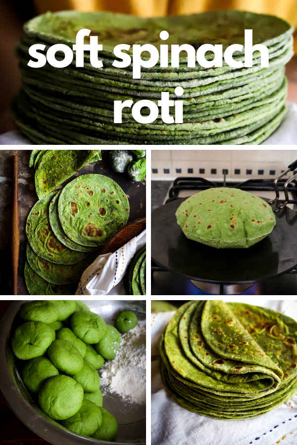 Soft Spinach Roti