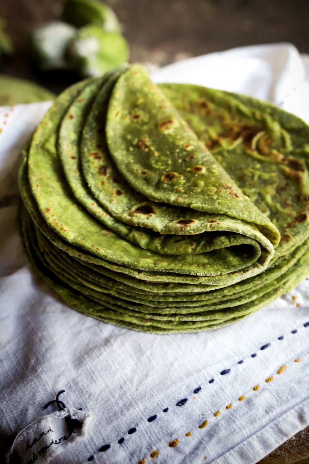 Soft Spinach Roti