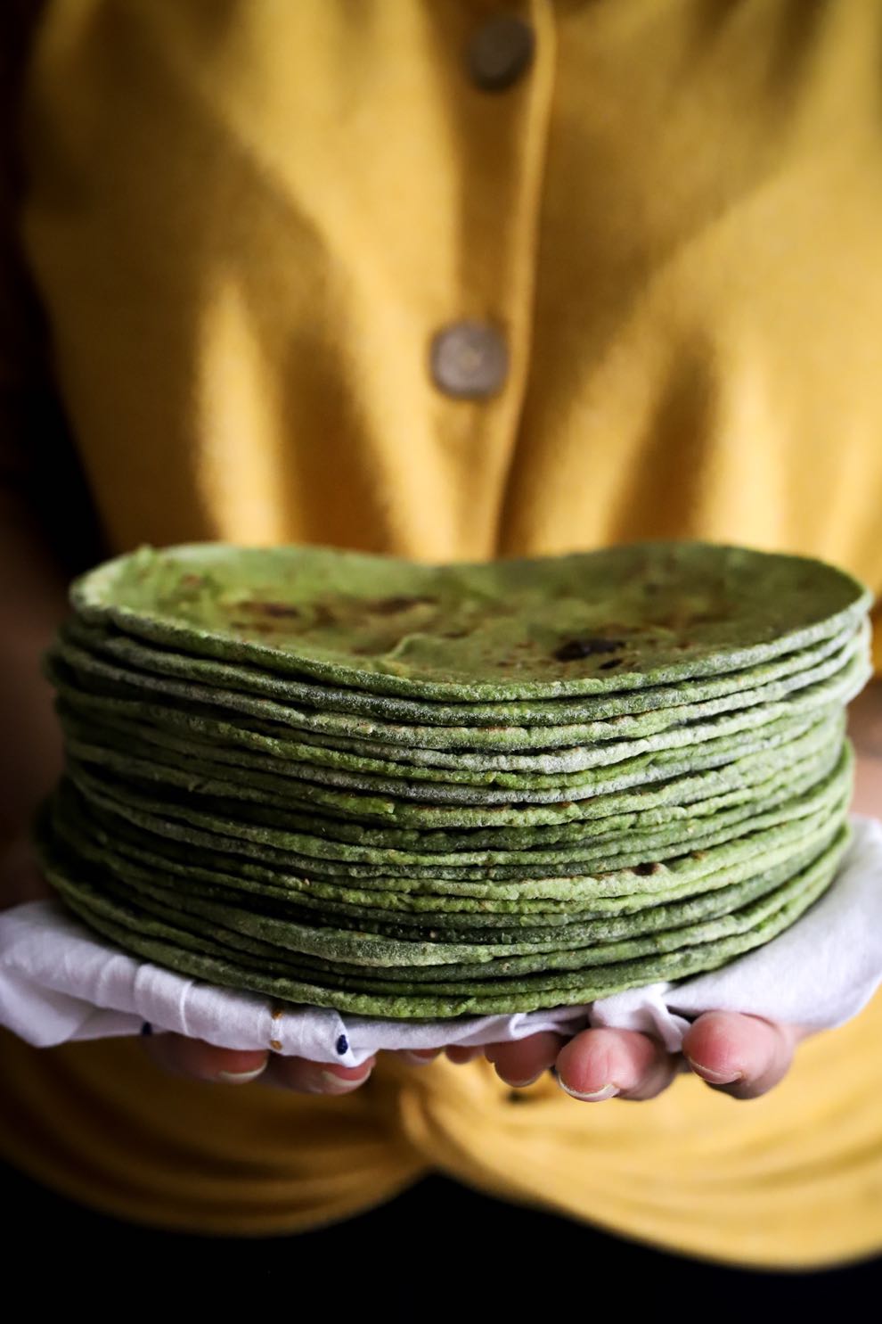 Soft Spinach Roti (Chapati)