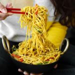 Delicious Vegetarian Hakka Noodles Quick Easy Recipe