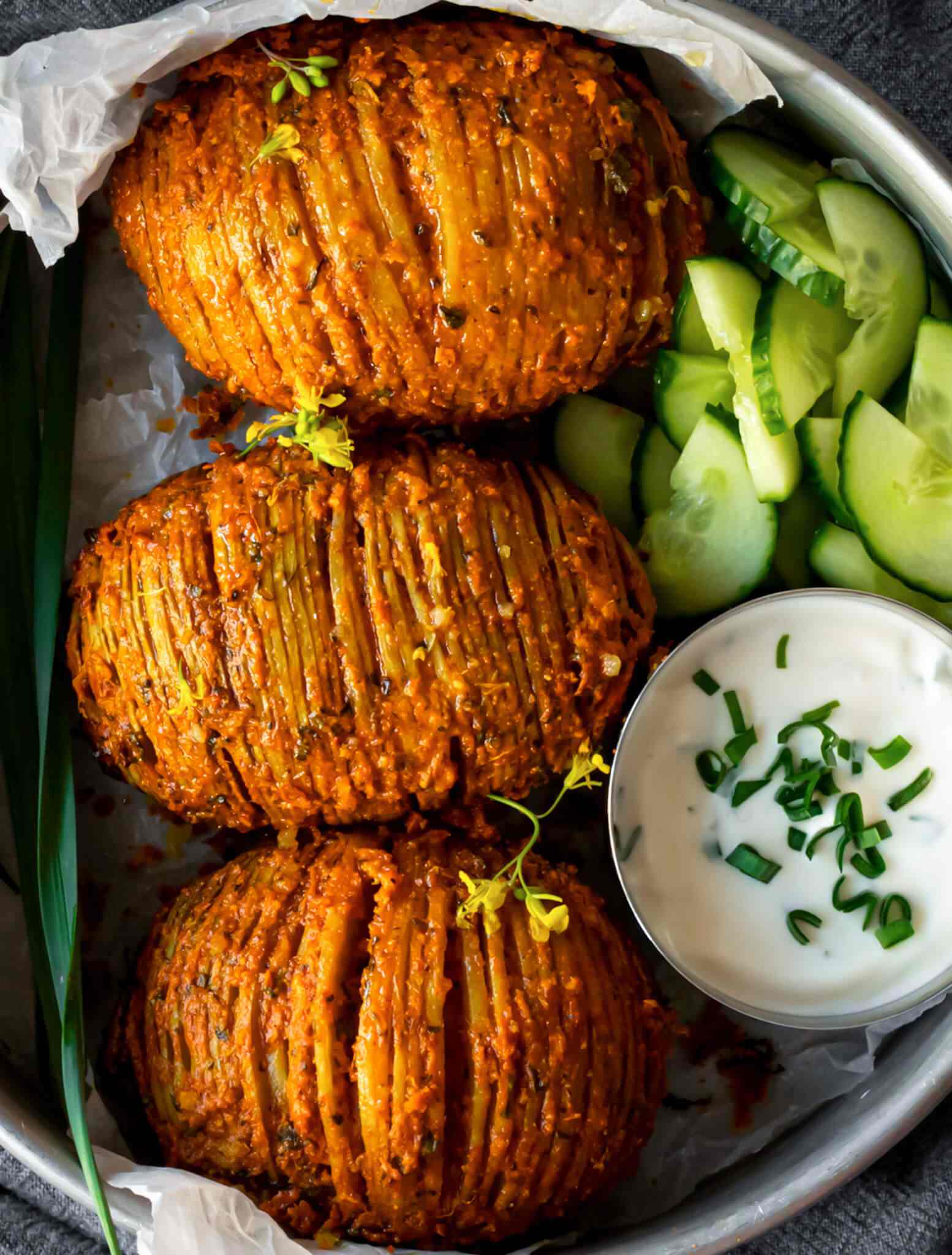 Tandoori Hasselback Potatoes