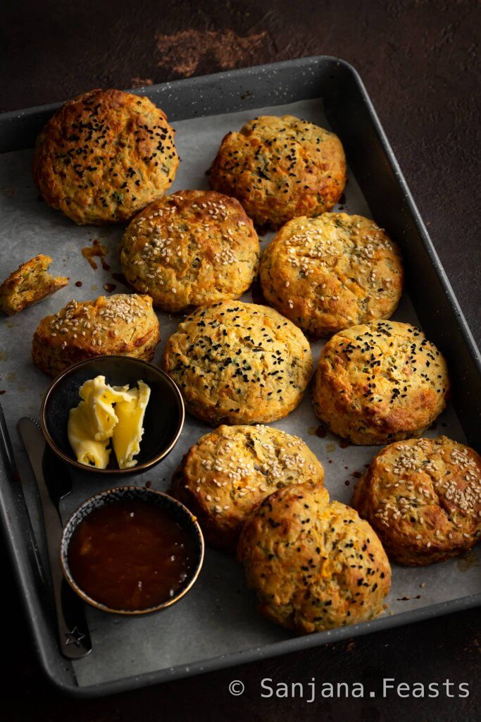 Masala Cheese Scones