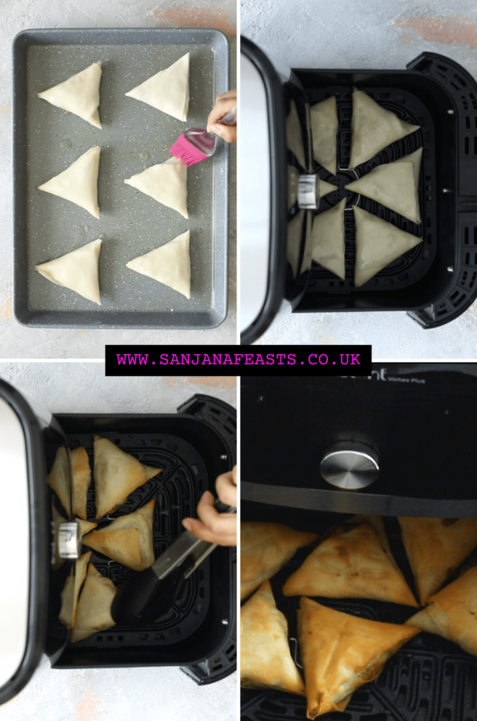 How to air fry samosas
