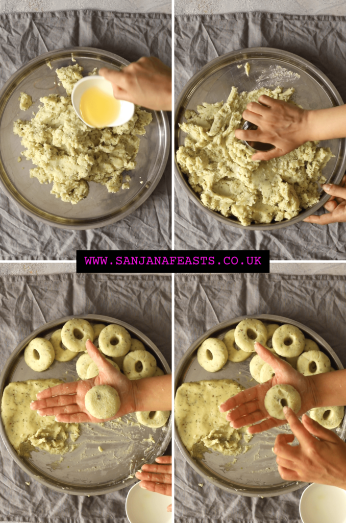 best way to knead khichu gujarati snack