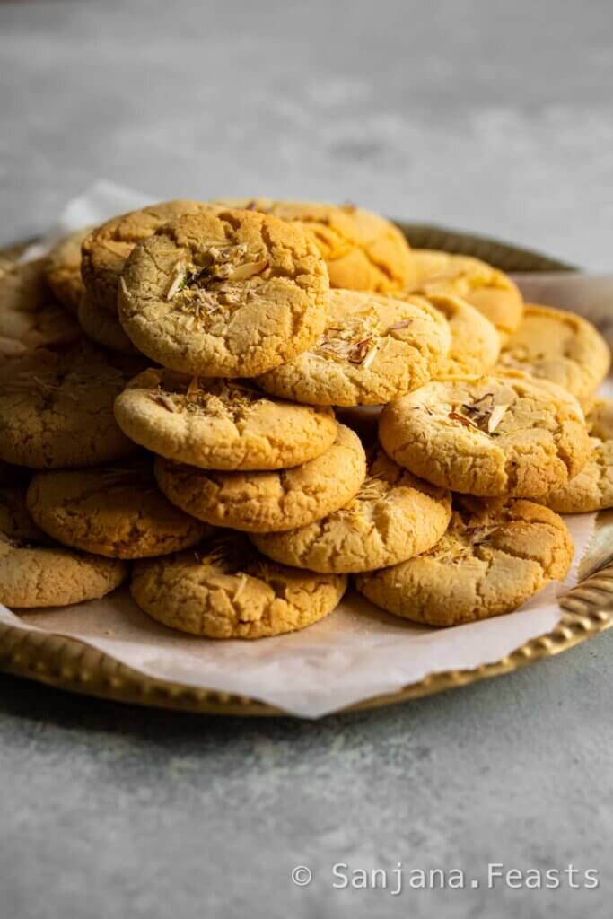 Eggless Almond Cookies