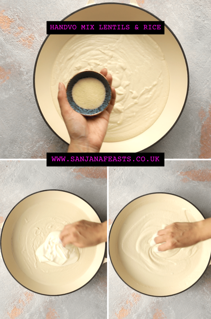 How to ferment handvo mix