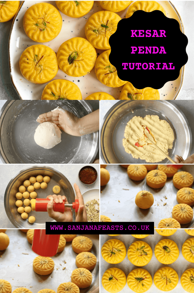 Kesar Penda Saffron Yellow Peda recipe