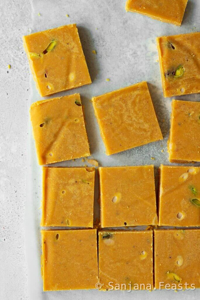 How to make perfect besan barfi