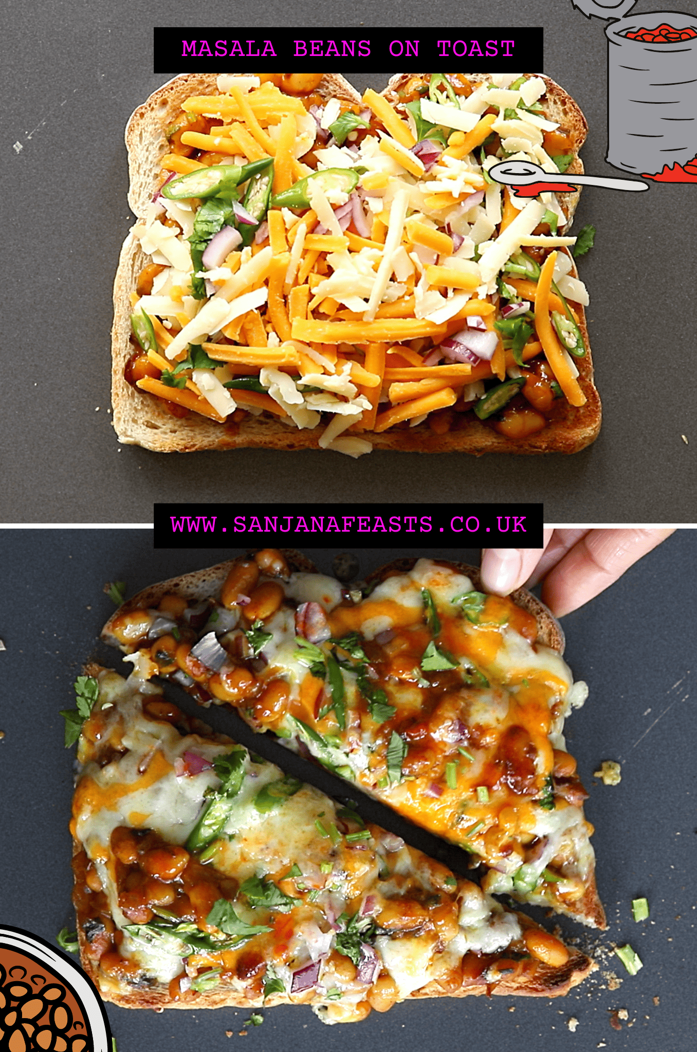 Baked Beans on Toast British