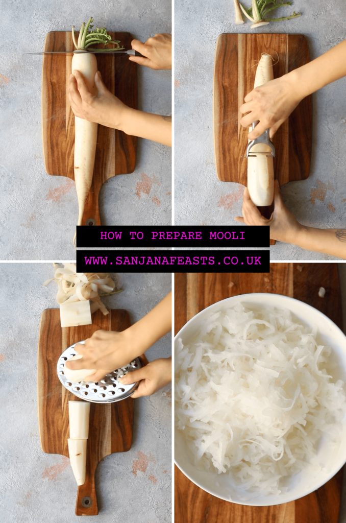 How to prepare mooli radish daikon