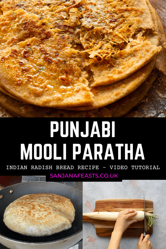 Punjabi Mooli Paratha recipe Sanjana Feasts