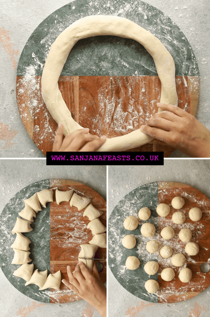 Samosa dough preparation