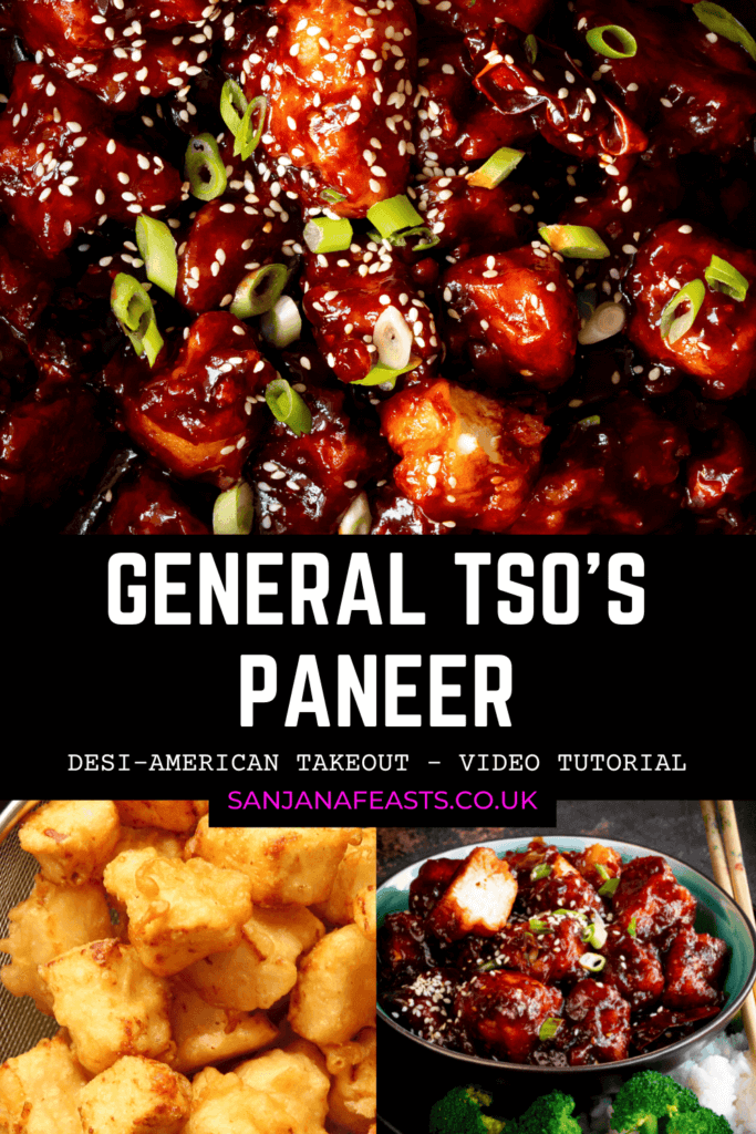Save this recipe for General Tso's Paneer