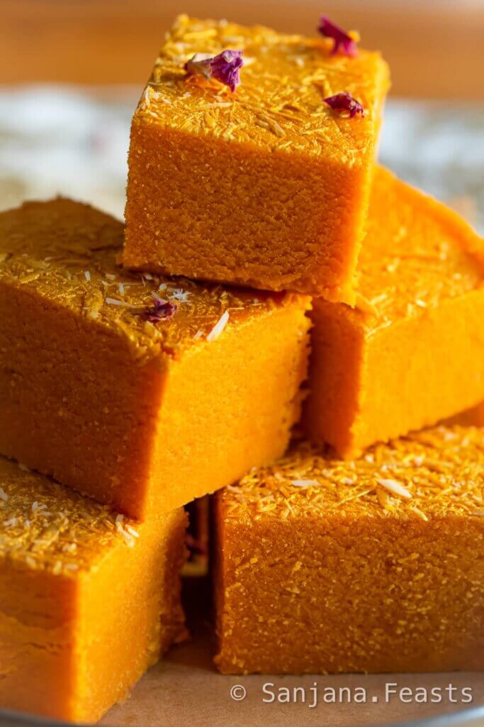 15-Minute Mango Burfi stack