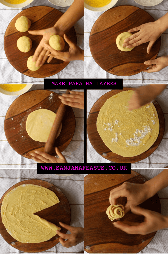 How to make flaky layer paratha