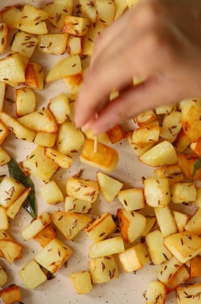 Cook the potatoes