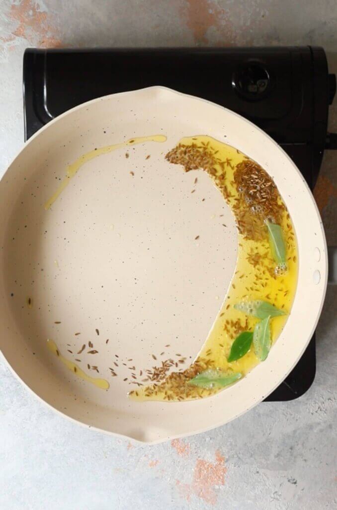 Saute the spices