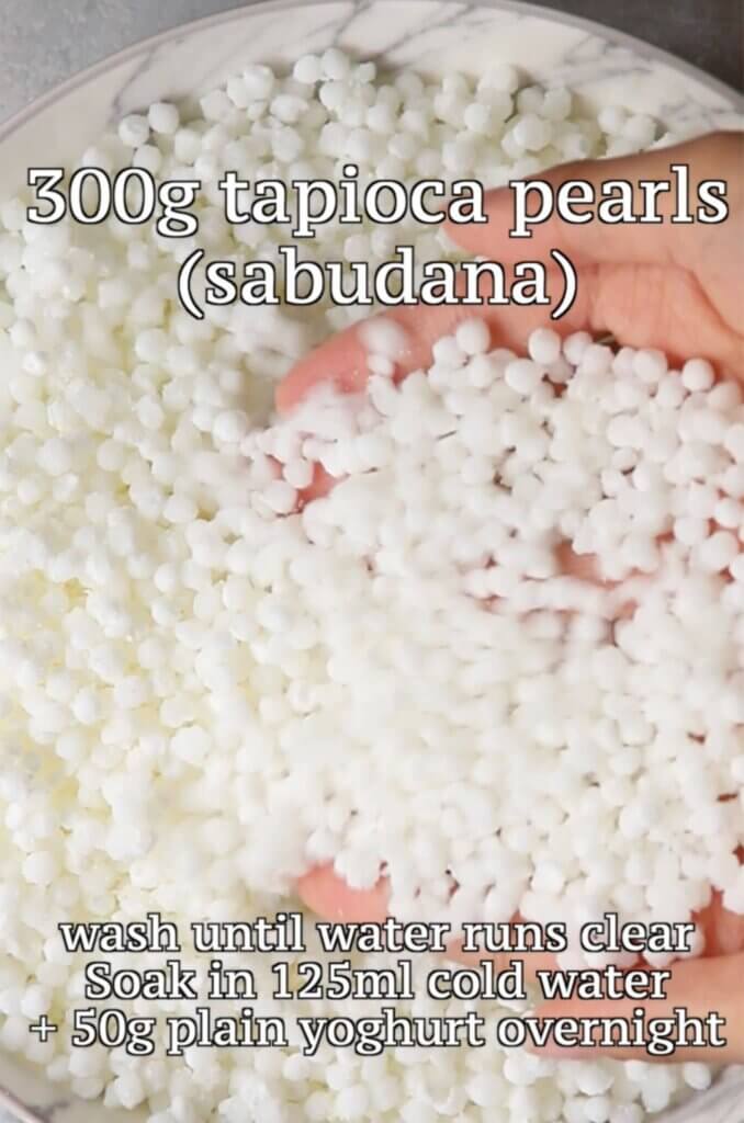 Soak the sabudana