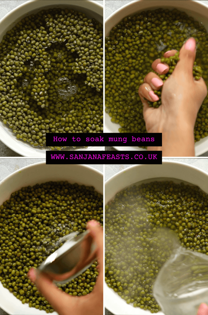 How to wash and soak mung beans