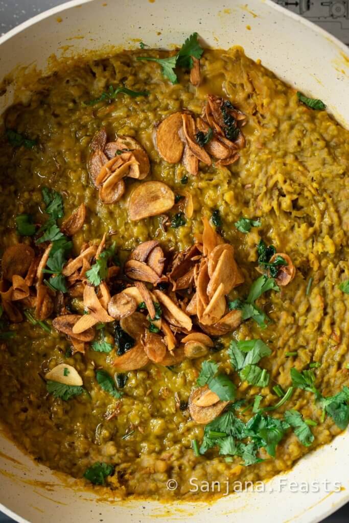Indian curry with Mung Beans or moong