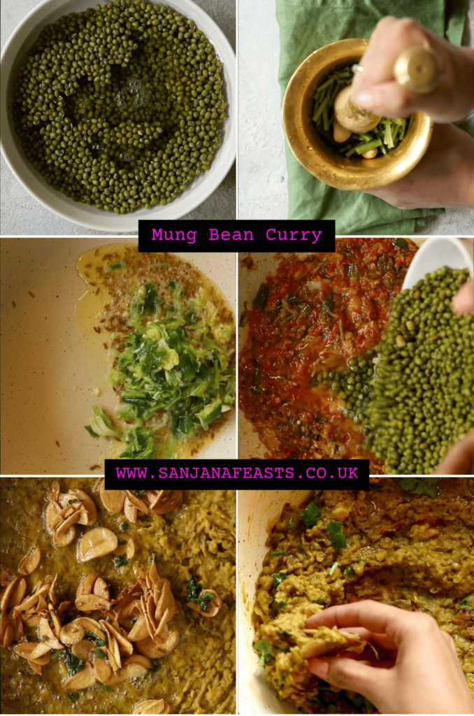Mung Bean curry Method