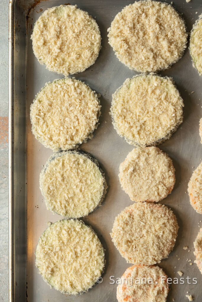 katsu cutlets ready to fry