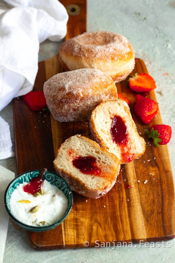 Jam Doughnuts Bakery Style