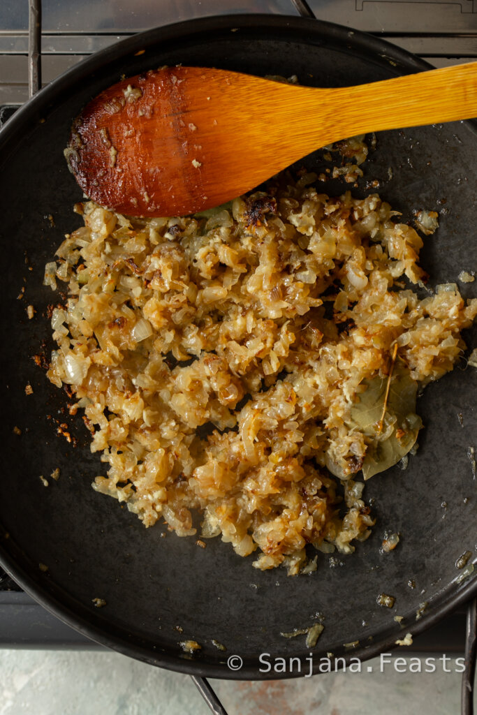 browned onion keema bhuno