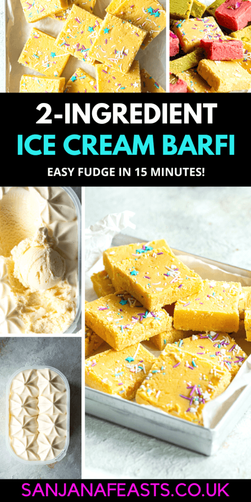 2-INGREDIENT MILK BARFI WITH ICE CREAM