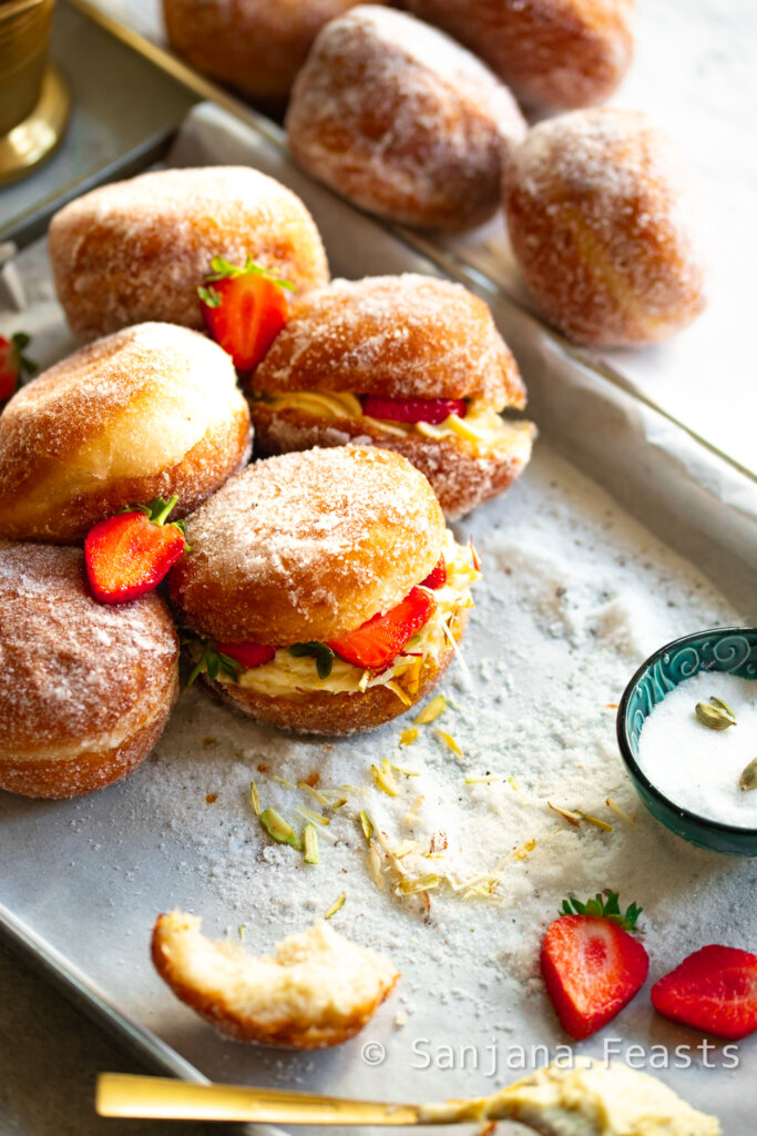 How to make shrikhand doughnuts