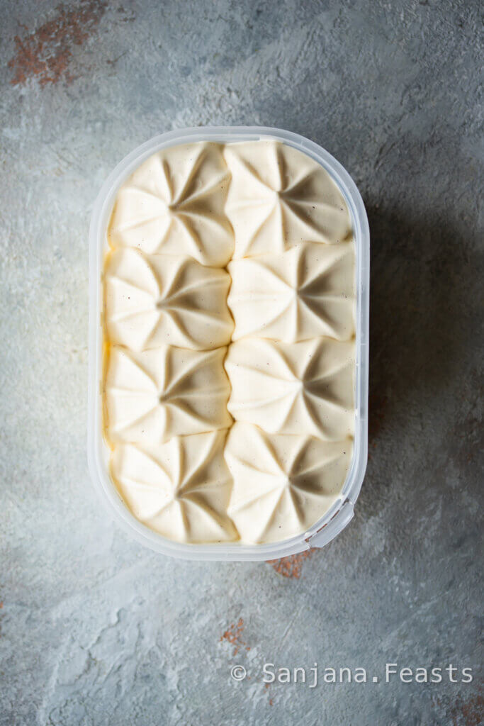 Vanilla ice cream barfi