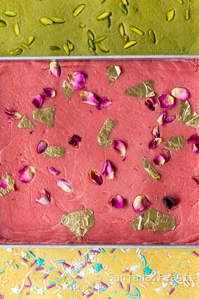 Ice cream barfi flavors