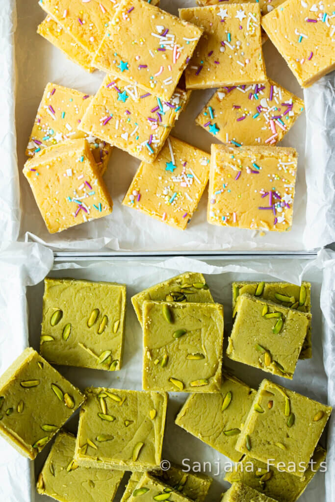 Pistachio and Milk Barfi