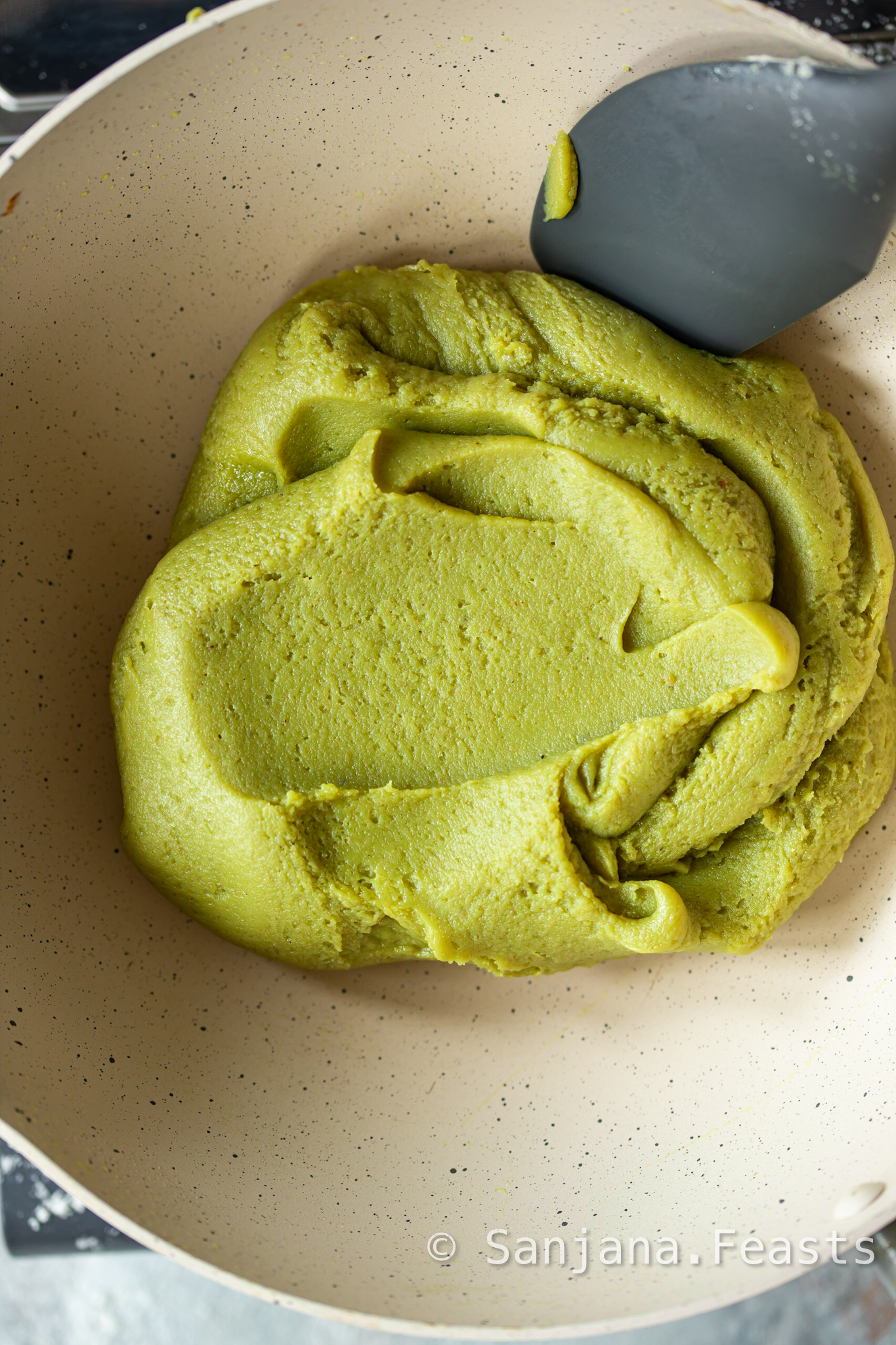 how to thicken barfi mixture