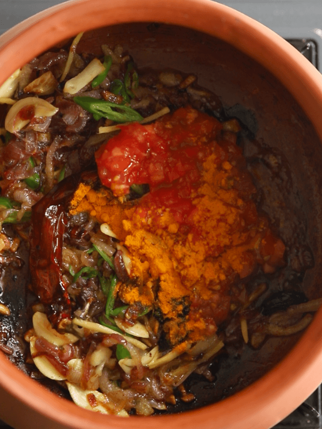Add tomatoes and dry spices