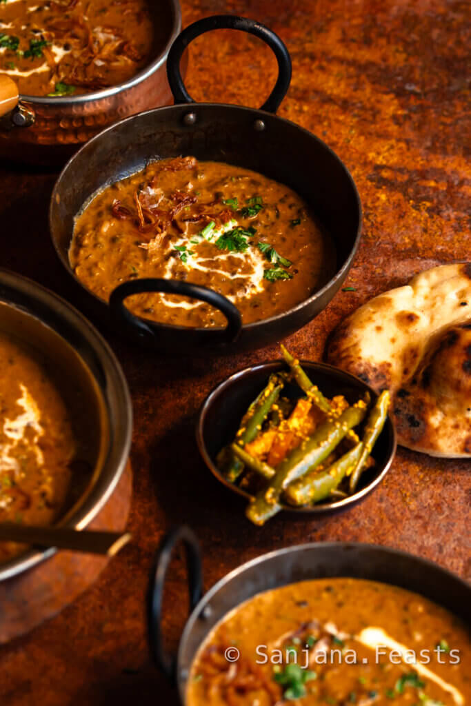 How to serve dal makhani black lentils