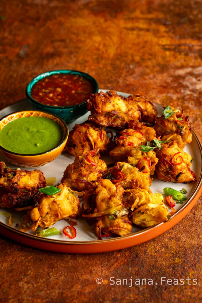Onion Bhaji recipe with bread