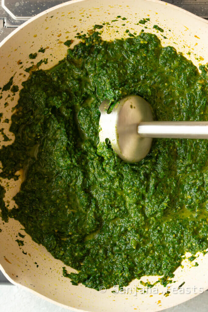 blend the spinach