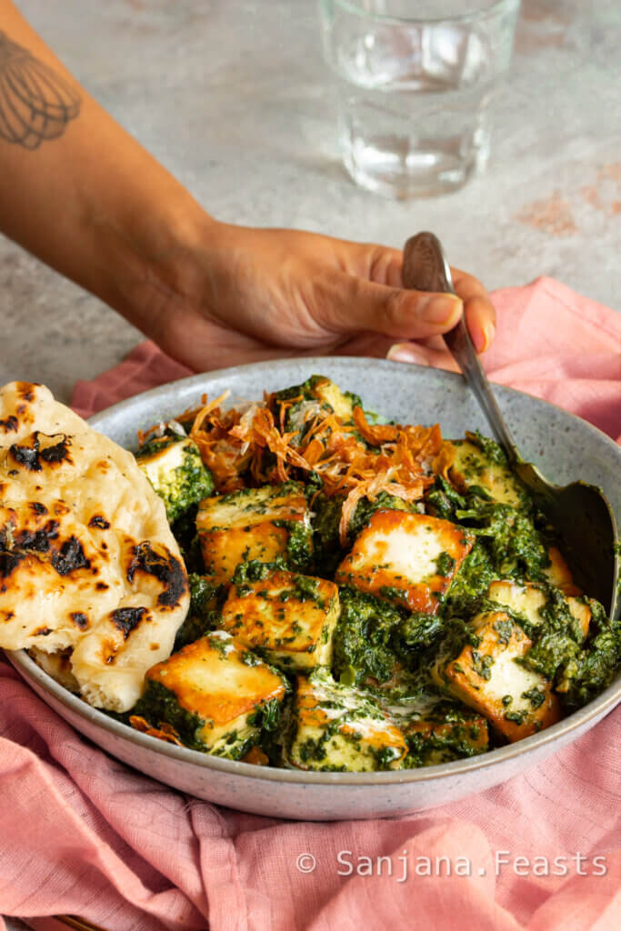 recipe for palak paneer