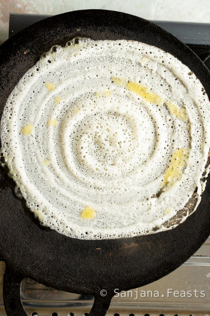 Cooking dosa