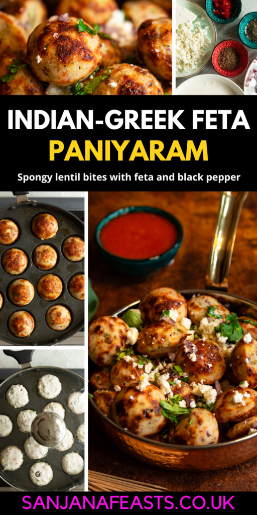 Indian Greek Feta Paniyaram
