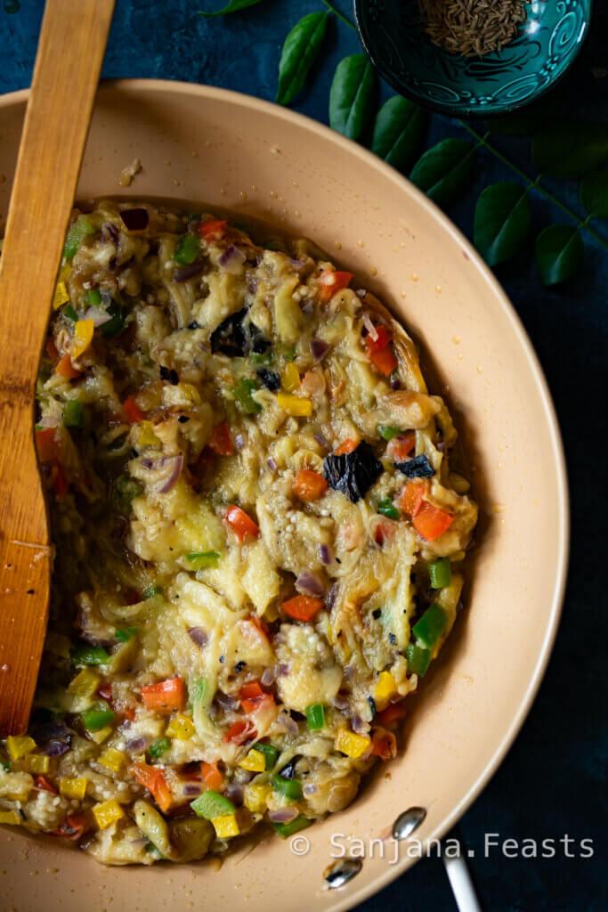 Vegetable mix for bharta